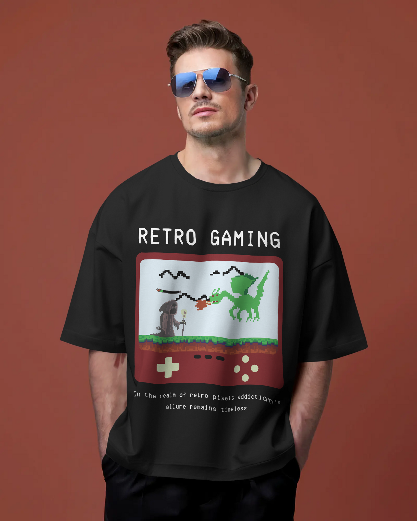 Retro Gaming Terry Knit Tee