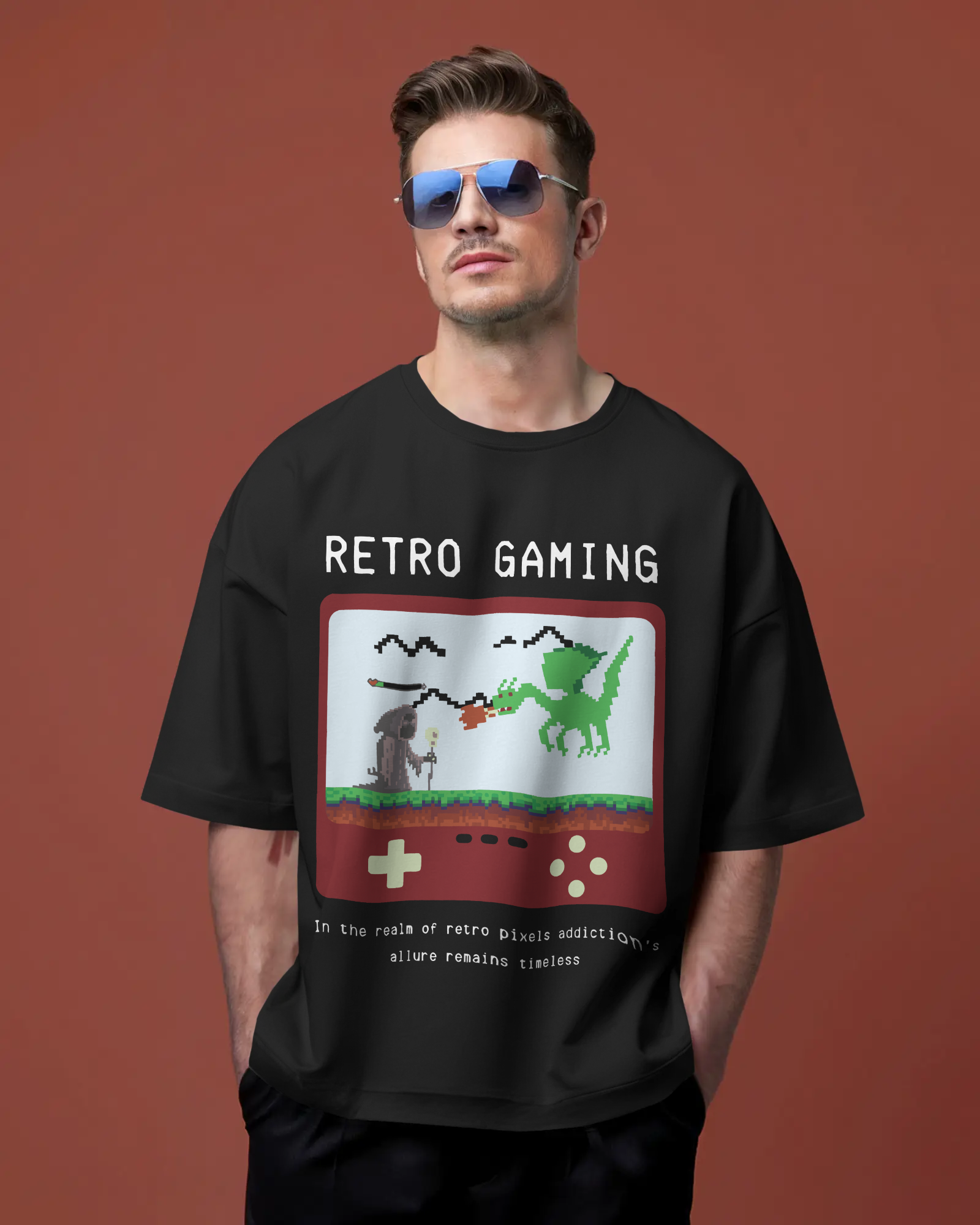 Retro Gaming Terry Knit Tee