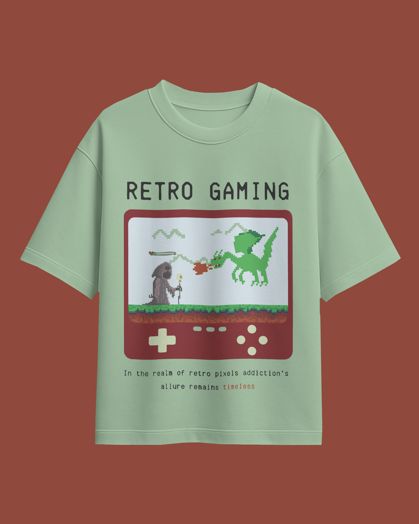 Retro Gaming Terry Knit Tee