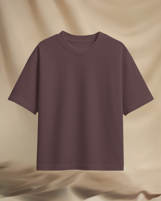 Plain Maroon Terry Knit Tee