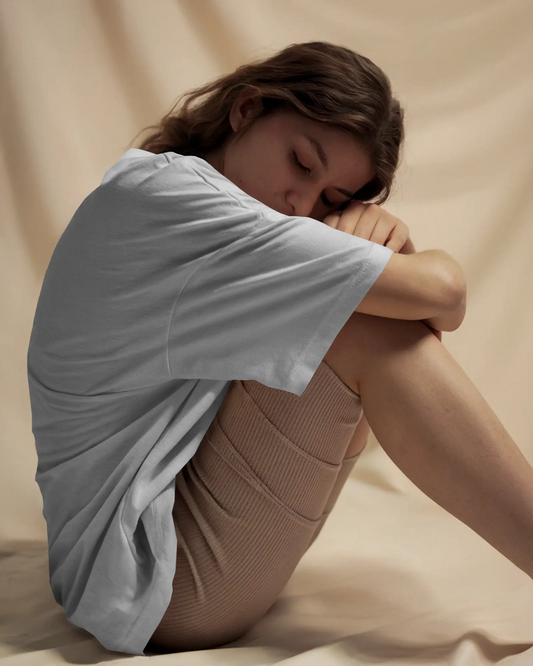 Plain White Terry Knit Tee